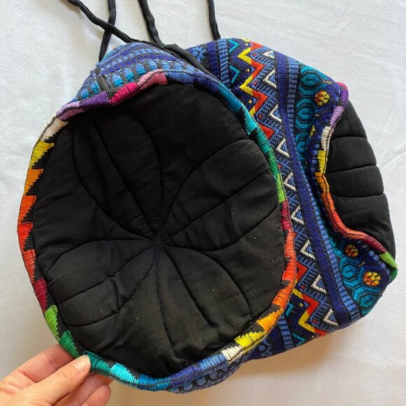 Woven Colorful Duffle Bag Shoulder Bag Workout Bag Gym Bag Hippy Groovy - Picture 4 of 4